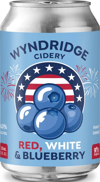 Red White Blueberry can